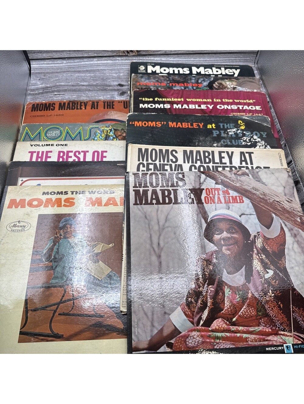 11 Vintage MOMS MABLEY CHESS Comedy LPS LOT /  Mercury Collection